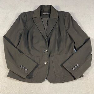 7th Avenue Women’s Black Blazer Suit Jacket, pockets, buttons closure, lined, 10